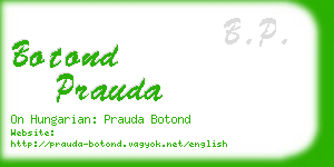botond prauda business card